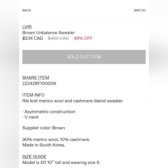 LVIR unbalanced sweater - Picture 2 of 4